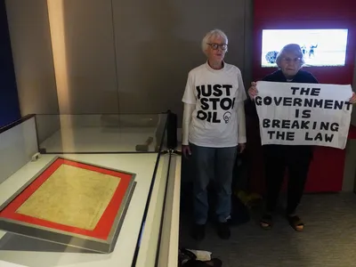 Sue Parfitt, 82, and Judy Bruce, 85, cracked the glass protecting the Magna Carta on the morning of May 10.