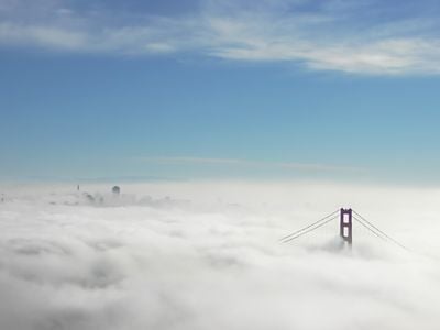 Researchers from the University of Washington conducted an initial experiment of cloud brightening technology in Alameda, California, on San Francisco Bay.