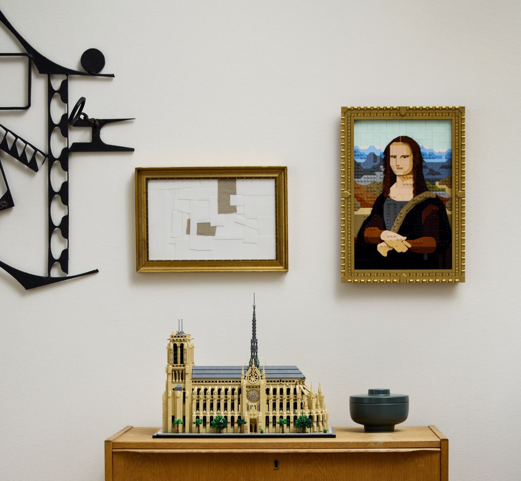 Lego Notre-Dame and Mona Lisa